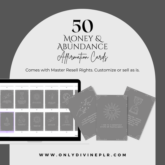 Money & Abundance Affirmation Cards