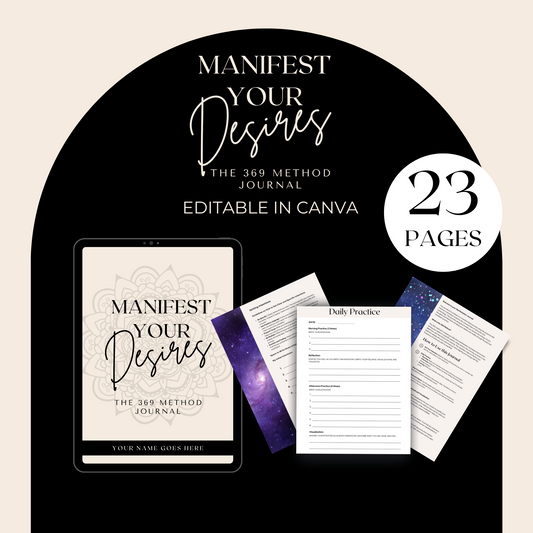 Manifest Your Desires: The 369 Method Journal