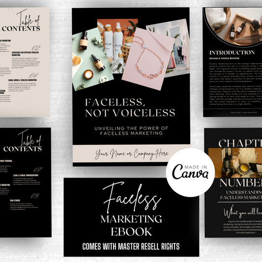 Faceless Marketing Ebook